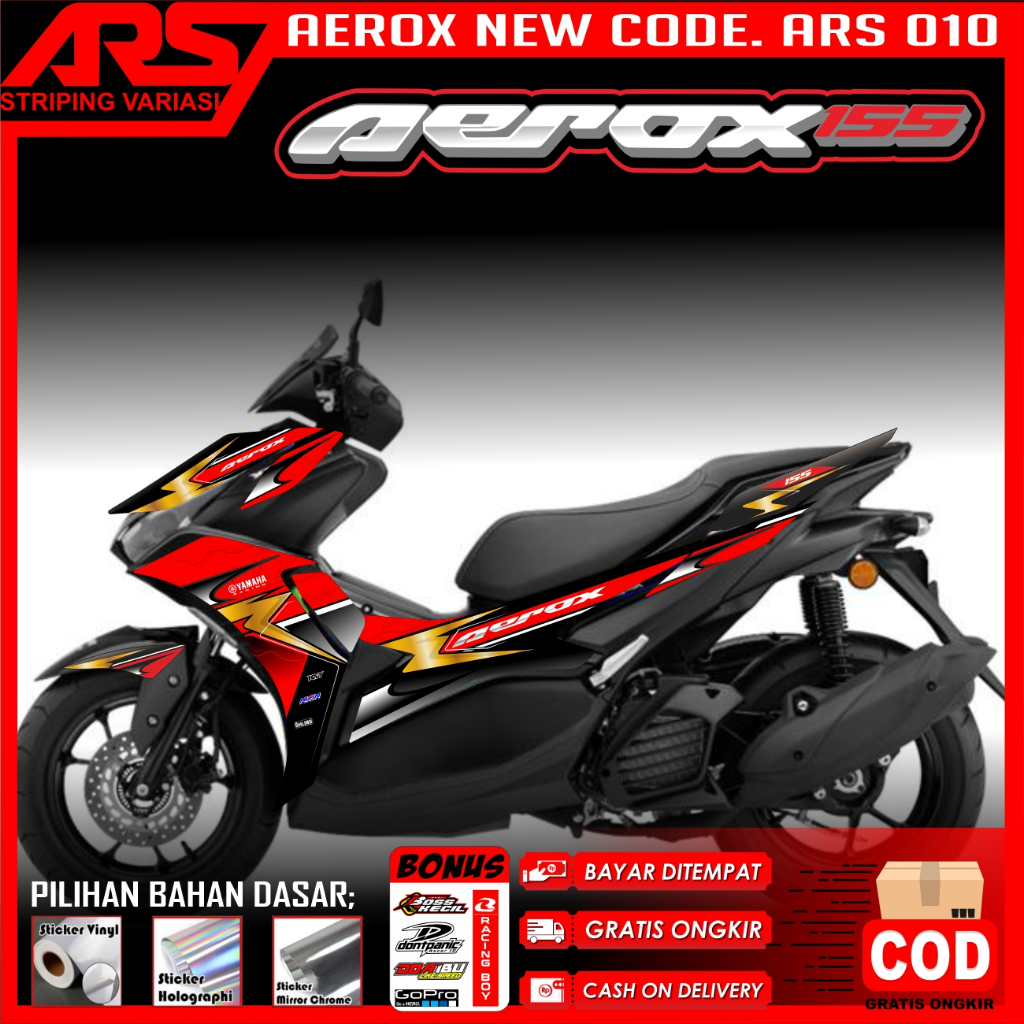 Striping Aerox new 155 Variasi-Stiker Aerox 155-Variasi Aerox New 155-Striping All new Aerox ARS 010