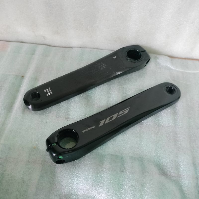 Crank Arm 165 mm kiri left Shimano 105 R7100 BCD 110 untuk double chainring via japan bisa mix duraa