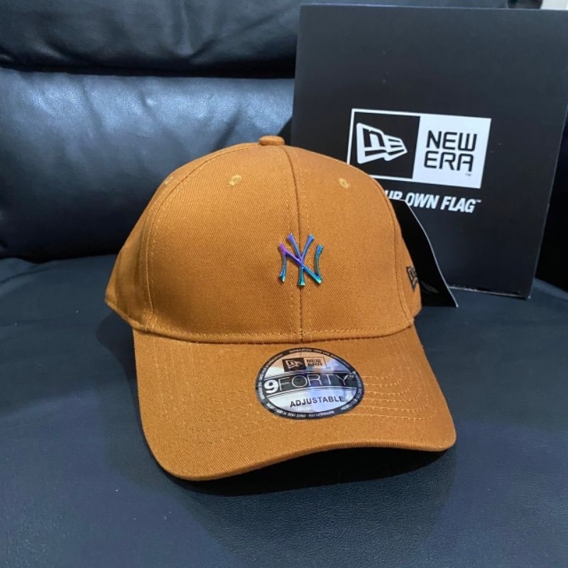 Topi Ny MLB small metal logo new era