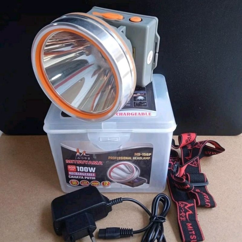 SENTER KEPALA MITSUYAMA MS-156P CAHAYA PUTIH JUMBO 80 WATT