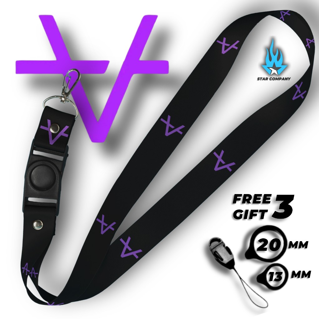 

LANYARD timothy ronald ULTI NOLAN HITAM GANTUNGAN HANDPHONE