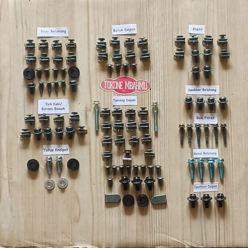 Baut Full Set Cover Body Bodi Yamaha All New Mio Soul GT 125