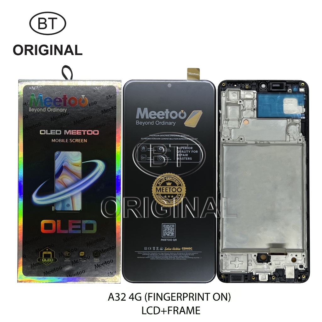 LCD SAMSUNG A32 4G A325 A325F +FRAME FINGERPRINT ON - OLED MEETOO