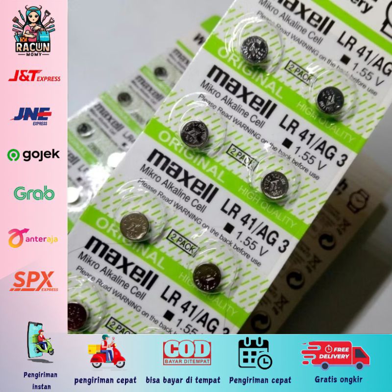 Baterai Gantungan Kunci Siul / Baterai Kunci Siul / Batre Gantungan Kunci SIul / LR41 / AG3