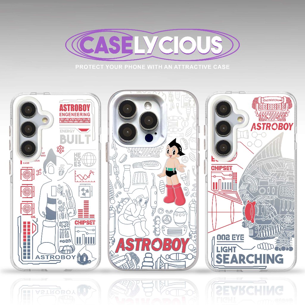 (TERSEDIA SEMUA TIPE HP) CASELYCIOUS CASE ASTROBOY ASTRONOUT ANIME HOLOGRAM HARDCASE