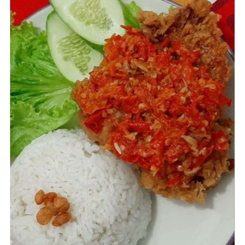 

NASI+AYAM GEPREK(Sambal Korek)Instant"Balikpapan