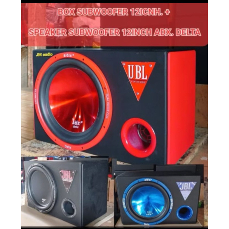 Box SUBwoofer 12inch (PASIVE) Porting + Subwoofer 12inch ADX Delta Max 400Watt (BoX Petak Porting)