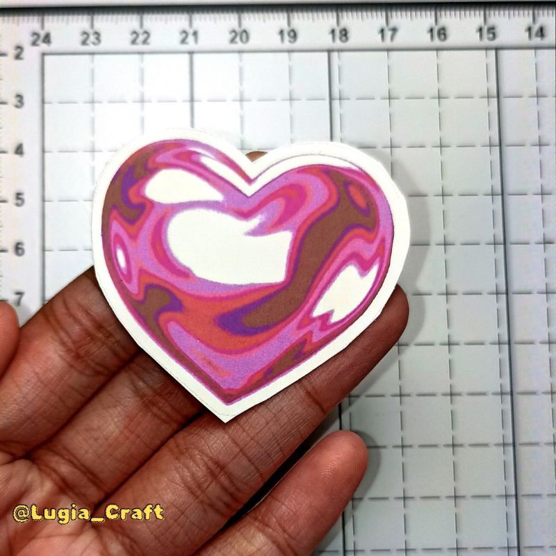 

Sticker Love Aesthetic 5x5cm, sticker murah