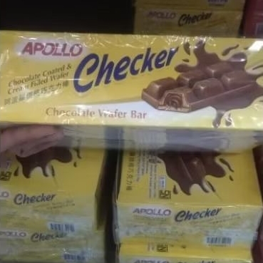 

Apollo Checker chocolate wafer bar chocolate isi 24 pcs
