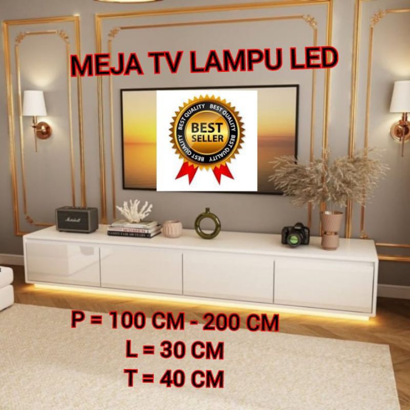 Meja tv Lampu led minimalis Termurah