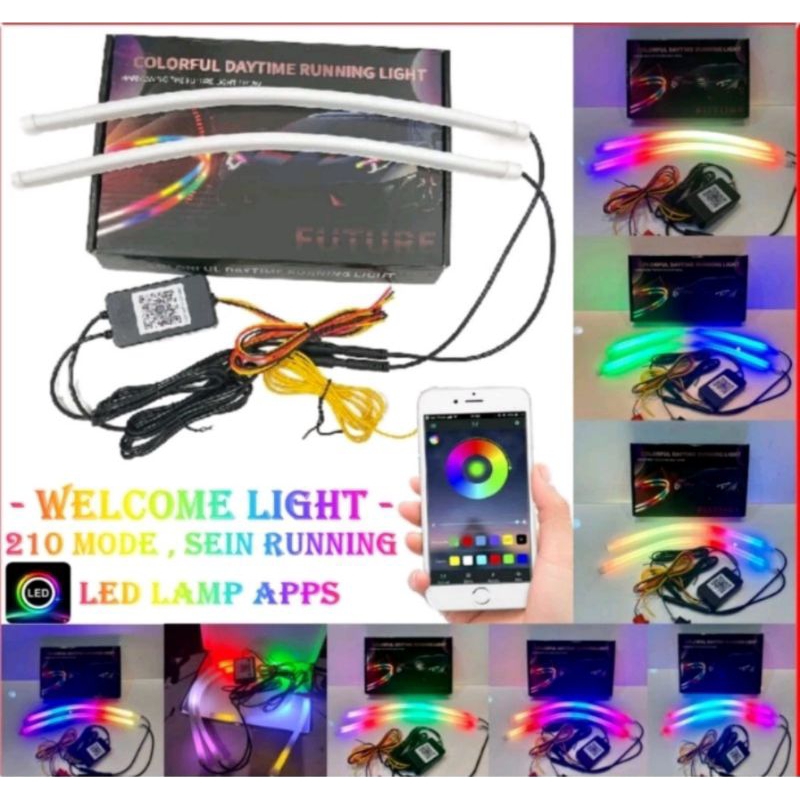 Lampu Led Alis RGB MATRIX Flexibel WRGB APP Welcome Led + RGB Matrix Panjang 30 & 60 cm