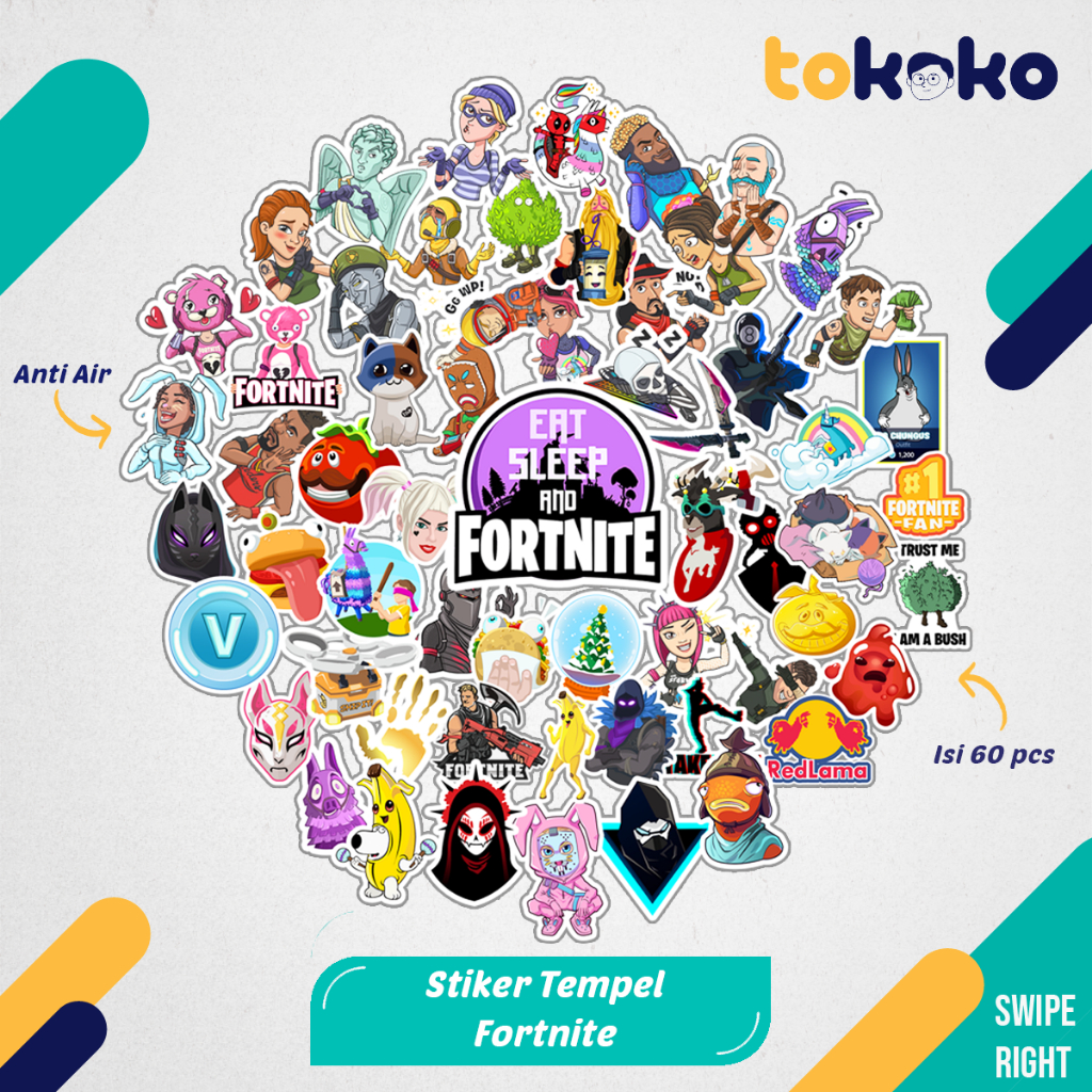 

Stiker Cutting Anime Fortnite Paper Vinyl Dekorasi Laptop Koper Tumbler Kulkas DIY