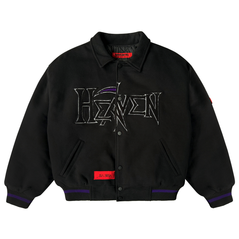 Abigail Clothing - "ABIGAIL X VICIOUS PAIN" - HEAVEN HELL Varsity Jacket