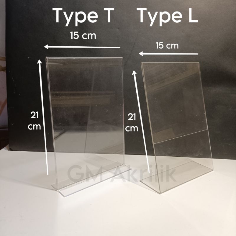 

Akrilik Tempat Brosur Qris Ukuran A5 21 x 15 cm Model Potrait T dan L tebal 2mm