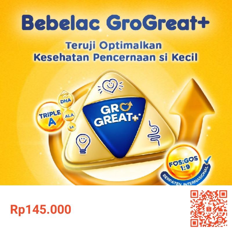 

Susu Bebelac 3/4 Madu Vanila 800gr Exp 2026 Bubuk - Etawa, Milk, Dairy