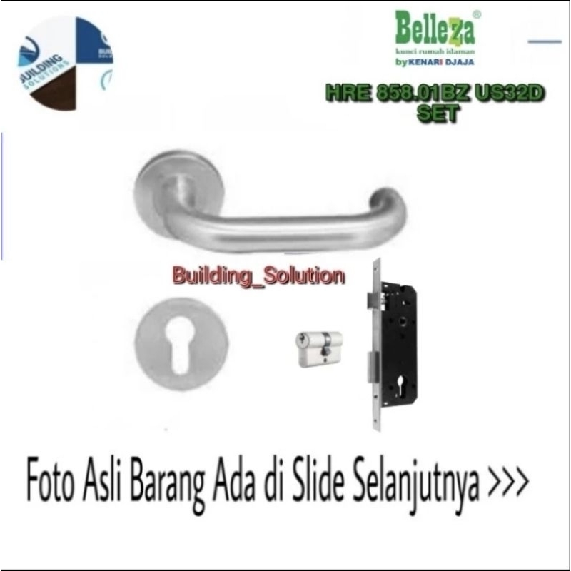 Handle Roses Bellezza HRES 858.01 Stainless sus 304 ( SET )  || Lever Handle Set Bellezza HRES 858.0