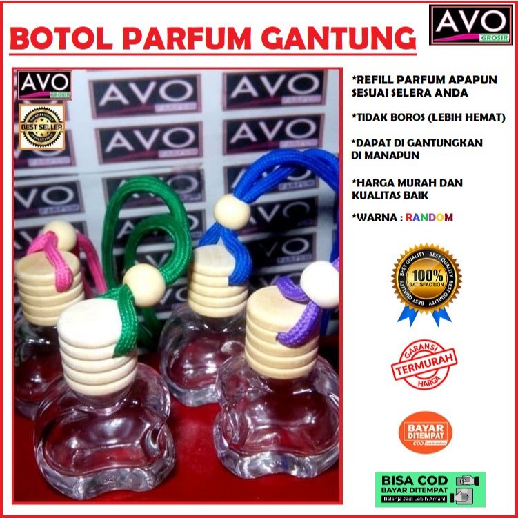 Botol parfum mobil apel refillable car perfume apple bottle