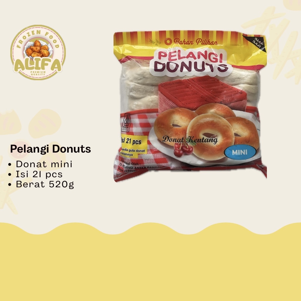 

Pelangi Donuts Mini Isi 21 pcs