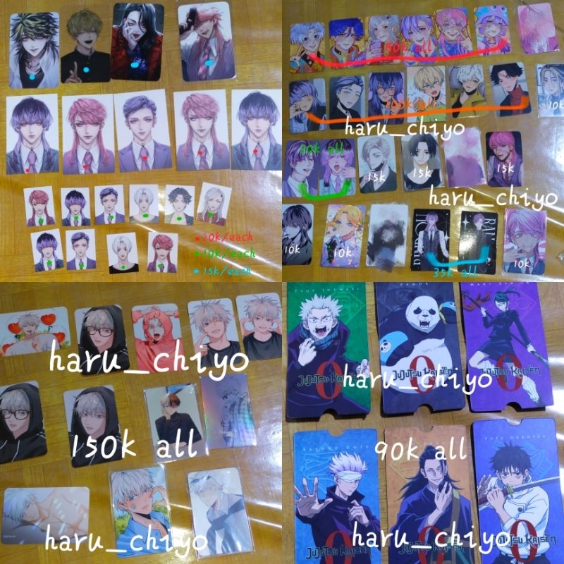 collectible ticket jujutsu kaisen photocard gojo tokyo revengers