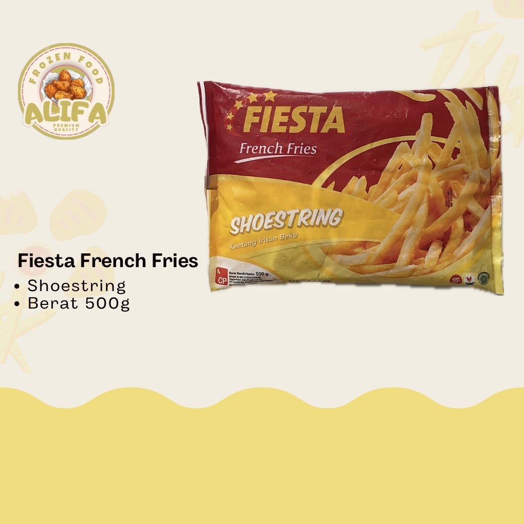 

Fiesta French Fries Shoestring Berat 500g