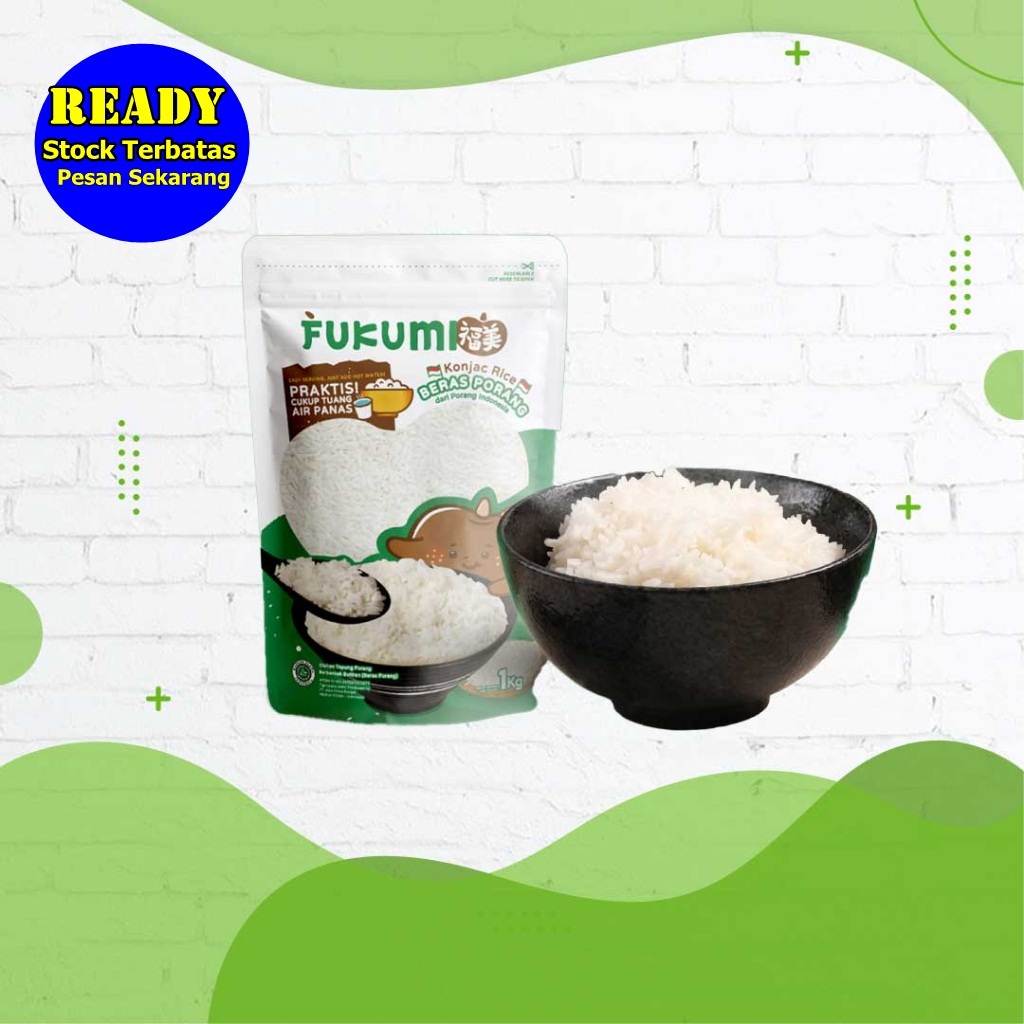 

Fukumi Beras Porang Konjac Rice Pouch 1kg