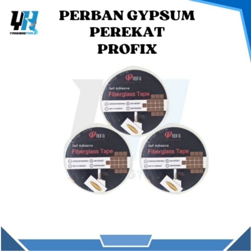 Perban Asbes Perekat Isolasi Gypsum Lem Kasa GRT
