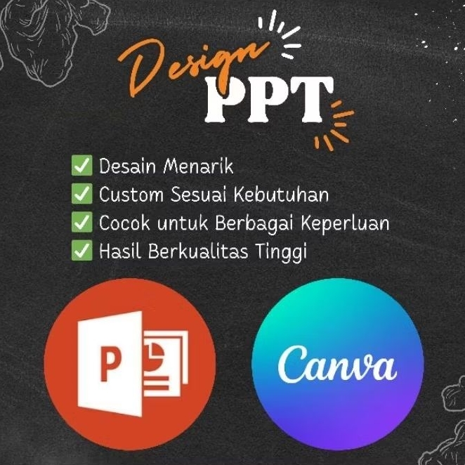 Jasa Desain PPT Menggunakan Canva Pro - Presentasi Keren dan Menarik