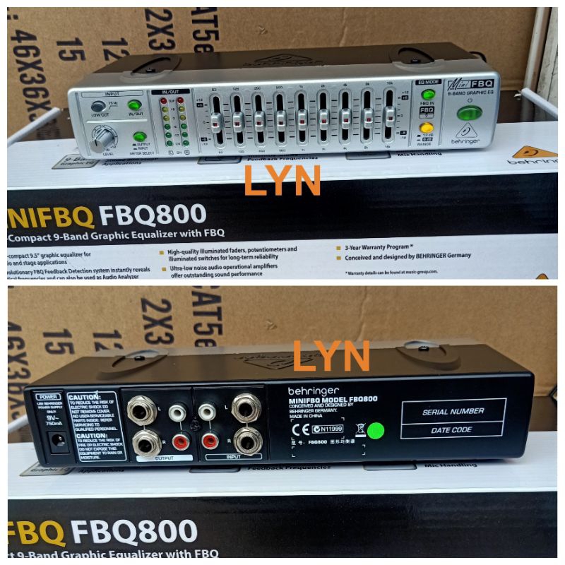 Behringer Fbq800 Fbq 800 Equalizer Mini