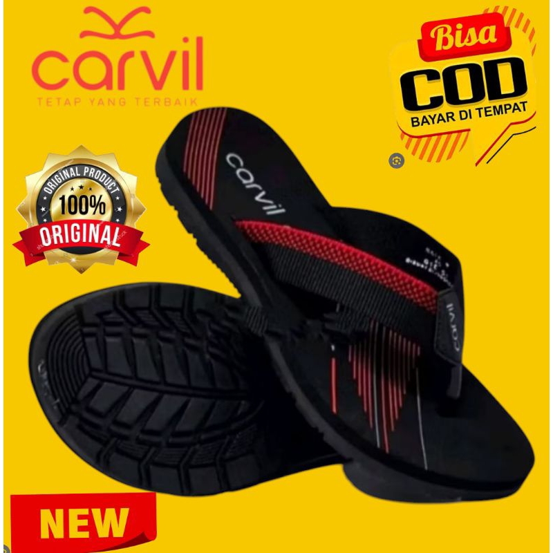 Sendal Carvil pria original 100%/sandal carvil pria dewasa terbaru