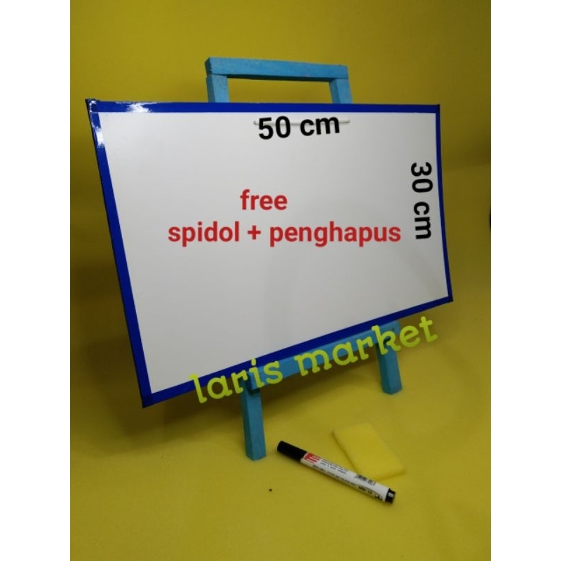 

papan tulis anak dengan penyangga ukuran 30x50