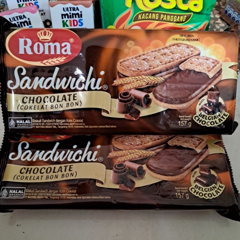 

Roma Sandwich Biskuit Chocolate 270gr & 157gr Roma Sandwitch Jar 300gr
