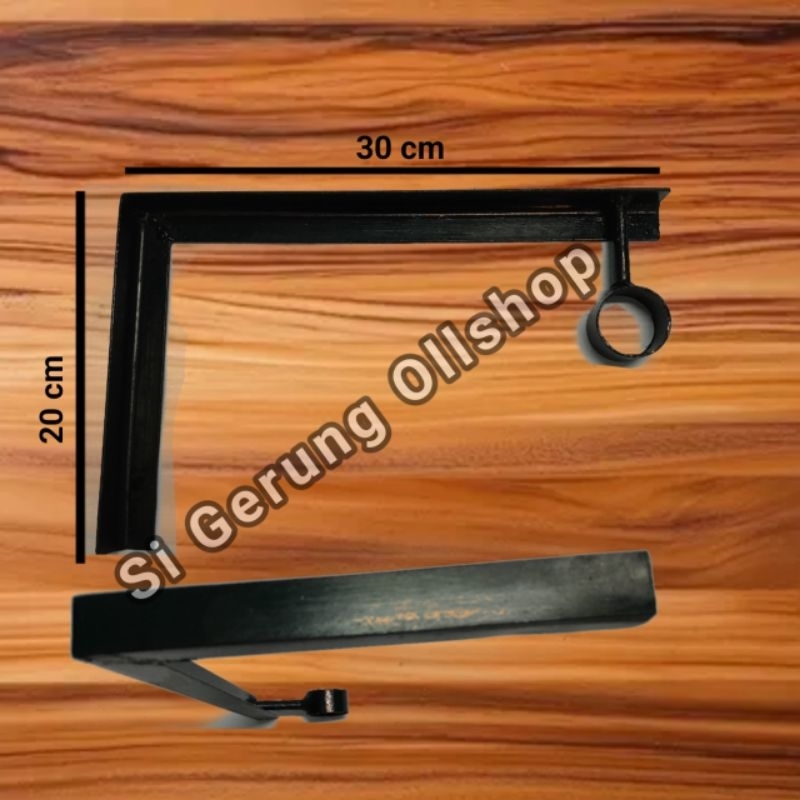 Rak Besin Siku 30cm X 20cm / Rak papan dinding 30cm X 20cm