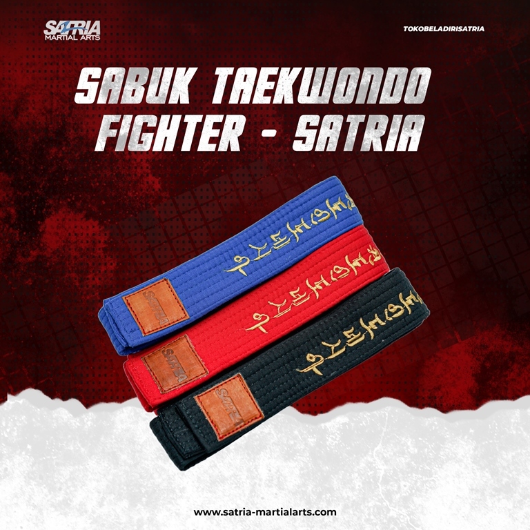 SABUK TAEKWONDO BORDIR FIGHTER SATRIA