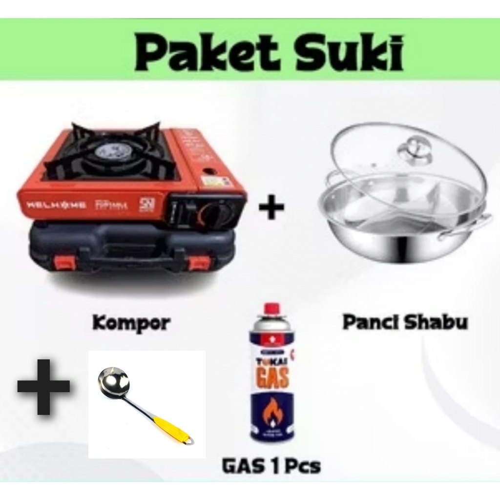 (Paket Suki) Kompor Portable Paket BBQ / Paket Suki / Paket Shabu Shabu
