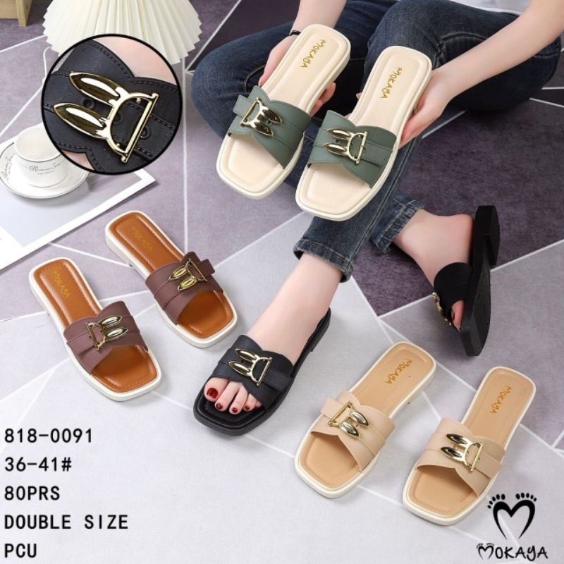 SANDAL SELOP WANITA MOKAYA 818-0091 SELOP KLC