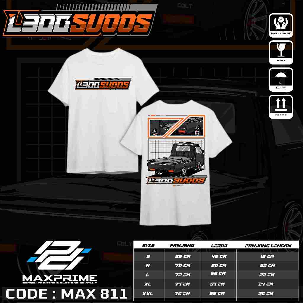 MAXPRIME TSHIRT - TSHIRT DRIVER L300 - KAOS DRIVER L300 - KAOS L300 - TSHIRT L300 INDONESIA