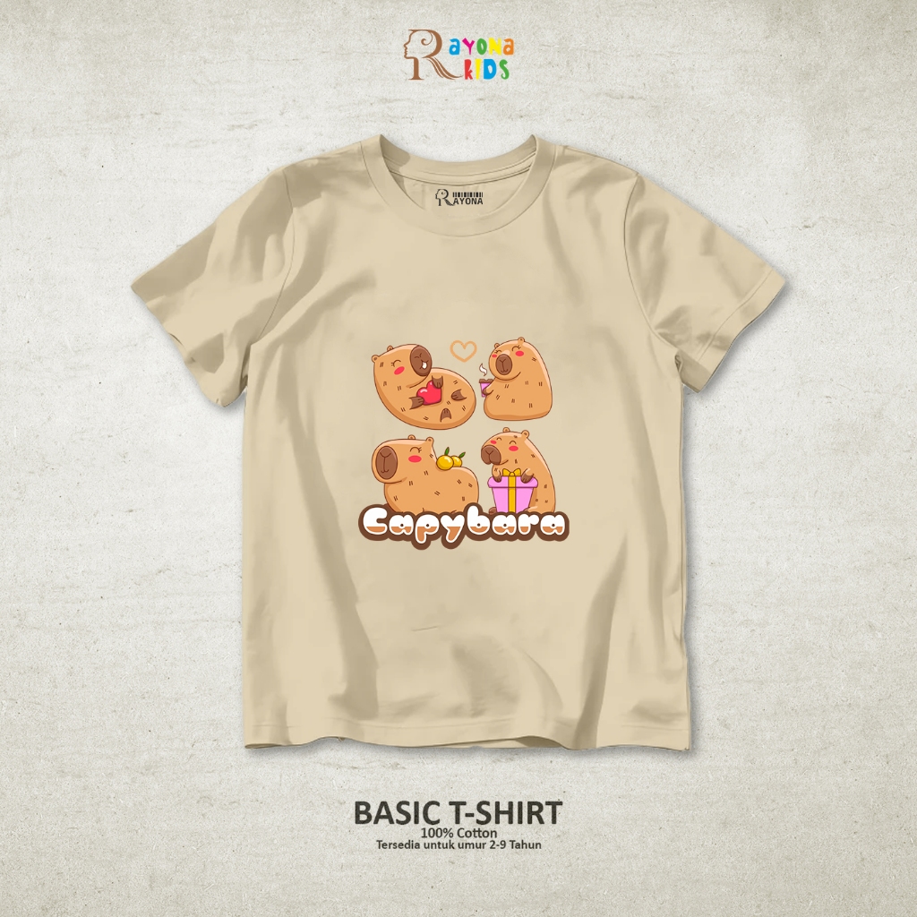 Baju Anak Perempuan Laki Laki - Kaos Anak Perempuan Laki Laki Umur 2-9 Tahun Hewan Lucu Keren