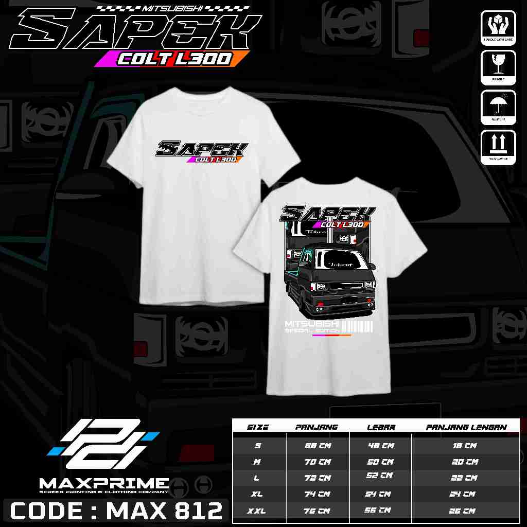 MAXPRIME TSHIRT - TSHIRT SAPEK L300- KAOS SAPEK L300 - KAOS L300 -  TSHIRT DRIVER L300