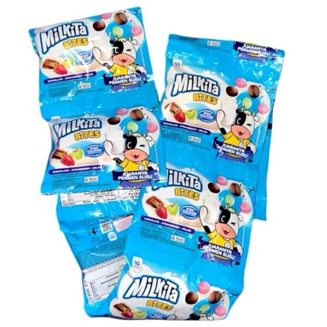 

Permen Susu Milkita Bites renceng isi 10 pcs - Milkita Bites Permen Susu Asli - Permen Susu Premium
