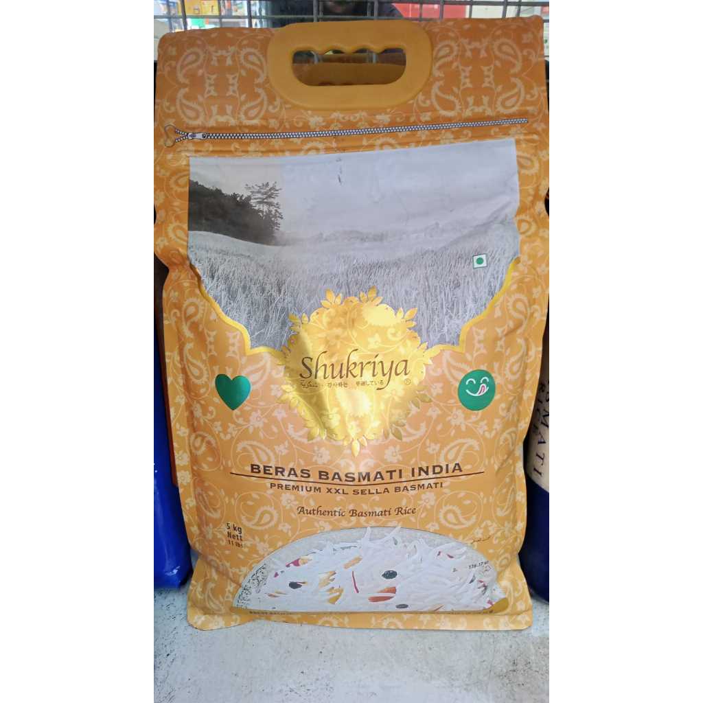 

basmati sukriya beras india kemasan 5kg XXL gold SHUKRIYA