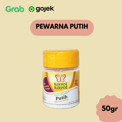 

Koepoe Pewarna Makanan Putih - Opaque White 50 Gram