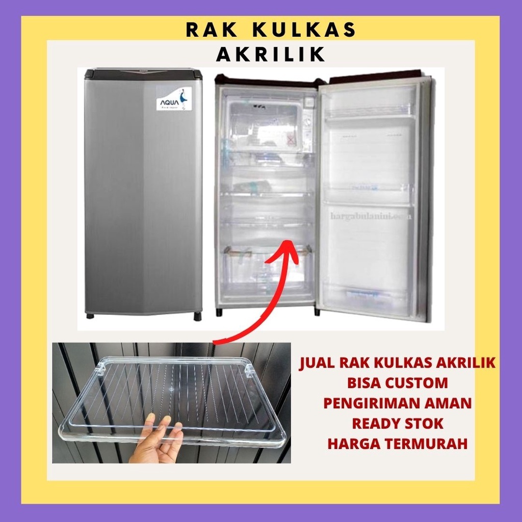 Rak Kulkas Tengah  Sanyo Slim Beauty 1 Pintu Custom