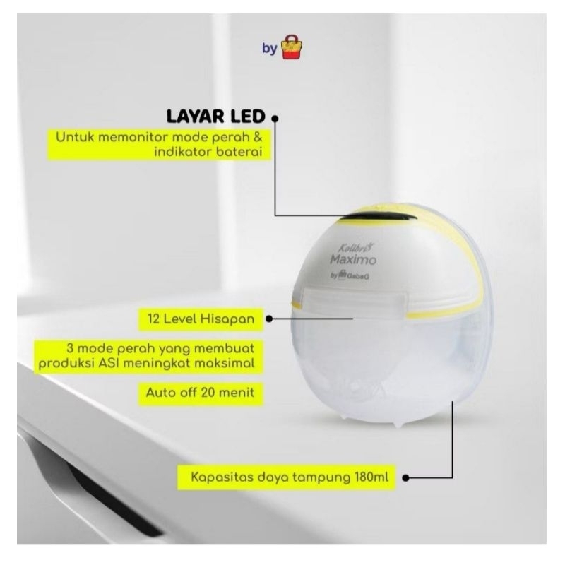 Preloved pompa asi handsfree gabag kolibri maximo