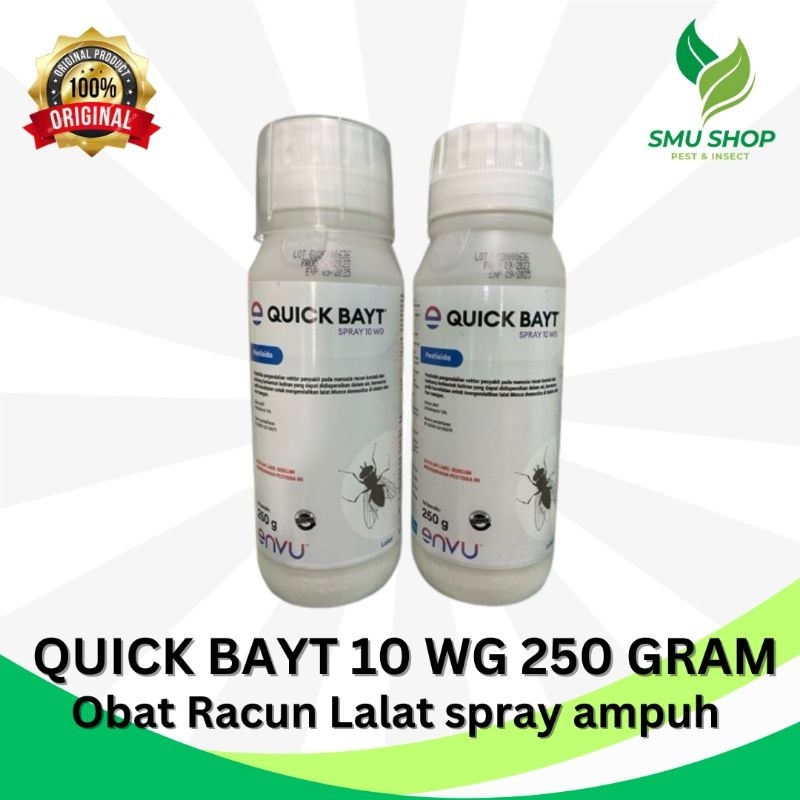 QUICK BAYT 10 WG 250 GRAM RACUN LALAT OBAT PEMBASMI LALAT SERBUK KANDANG AYAM SAPI TABUR AMPUH