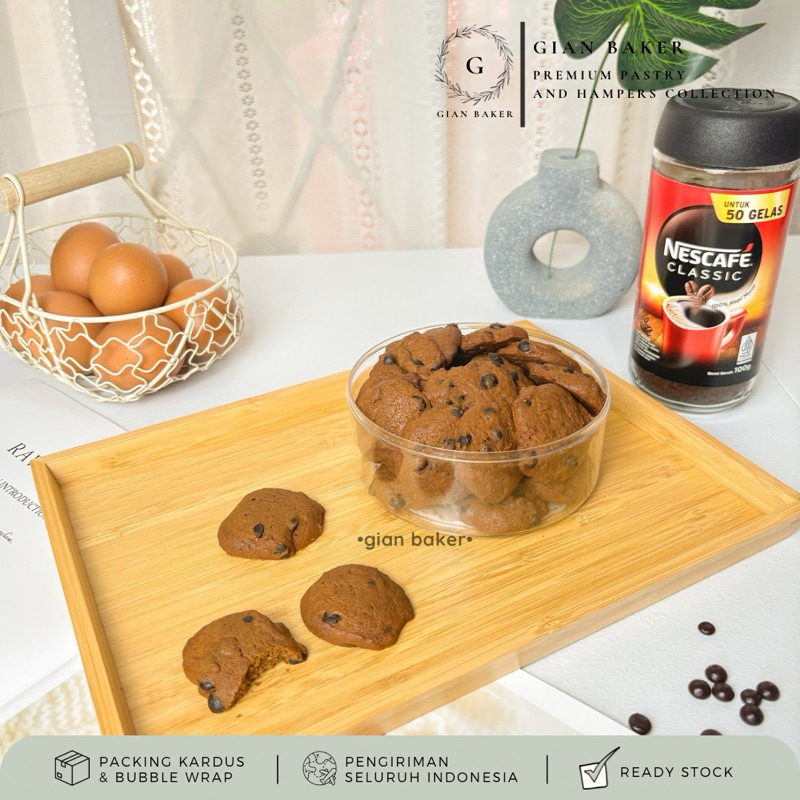 

Coffee chocolate chip cookies renyah | kue kopi premium wisman
