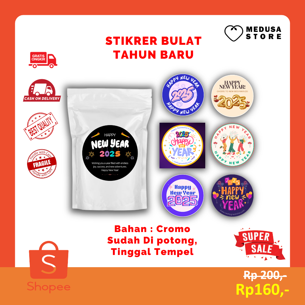 

Cutting Stiker Bulat Kemasan Parcel dan Hampers Tahun Baru 2025