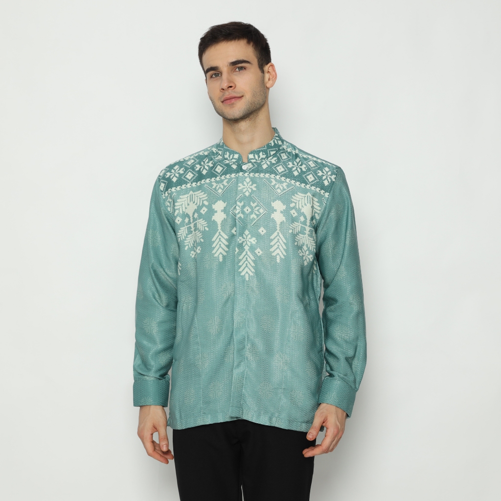 Platini Kemeja Koko Pria Lengan Panjang Katun 961304