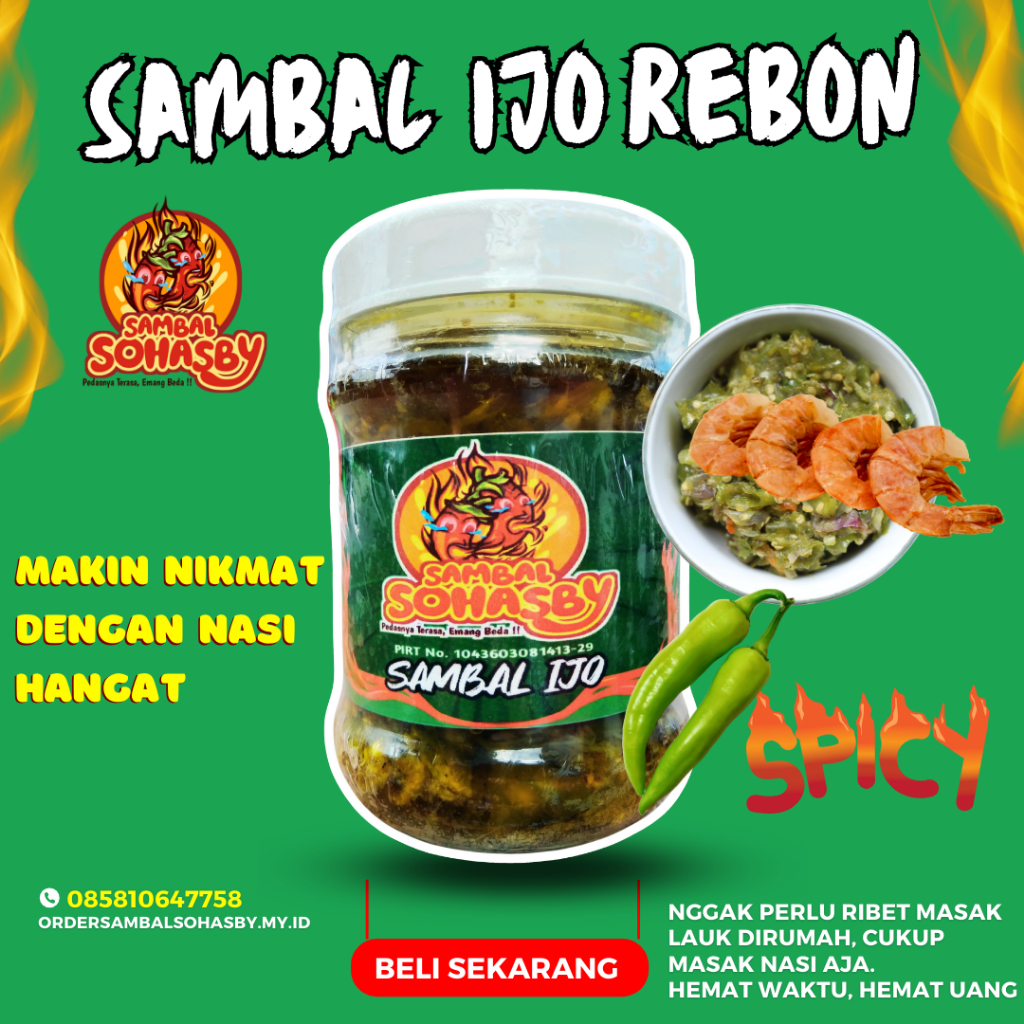 

Sambal Ijo Rebon Pedas Gurih Premium Sambal Rumahan Khas Nusantara untuk Pecinta Pedas