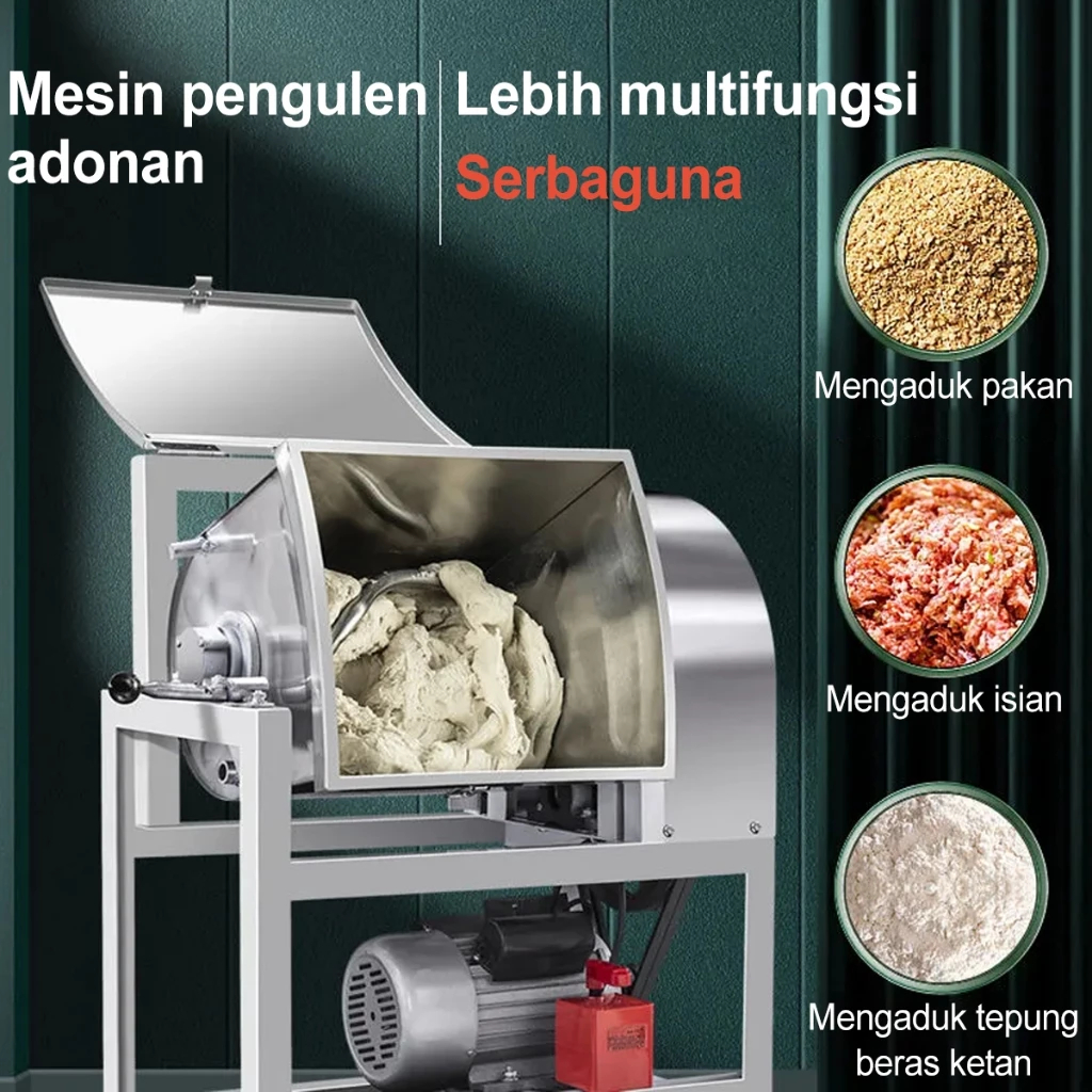 Ay00 Mesin Pengaduk Adonan Mie Cireng Cilok Adonan Padat Berat Mesin Penggiling Mie Horizontal