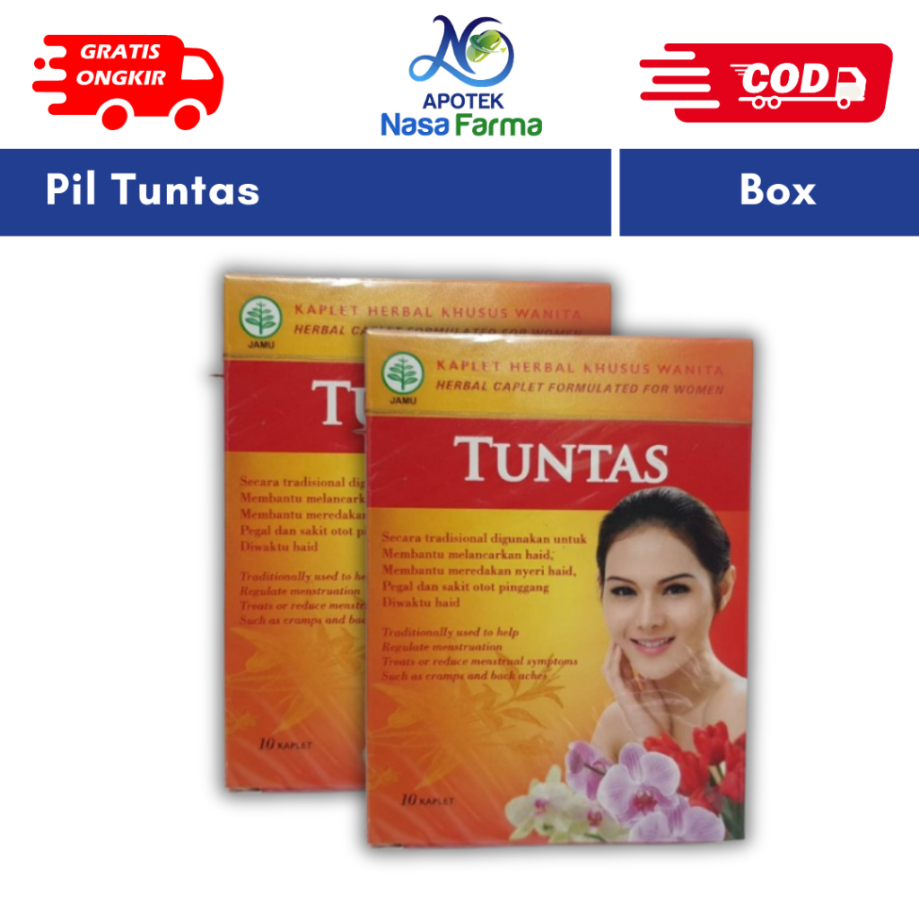 Pil Tuntas 1 pack isi 10 kaplet / Memperlancar Haid / Menstruasi / terlambat datang bulan